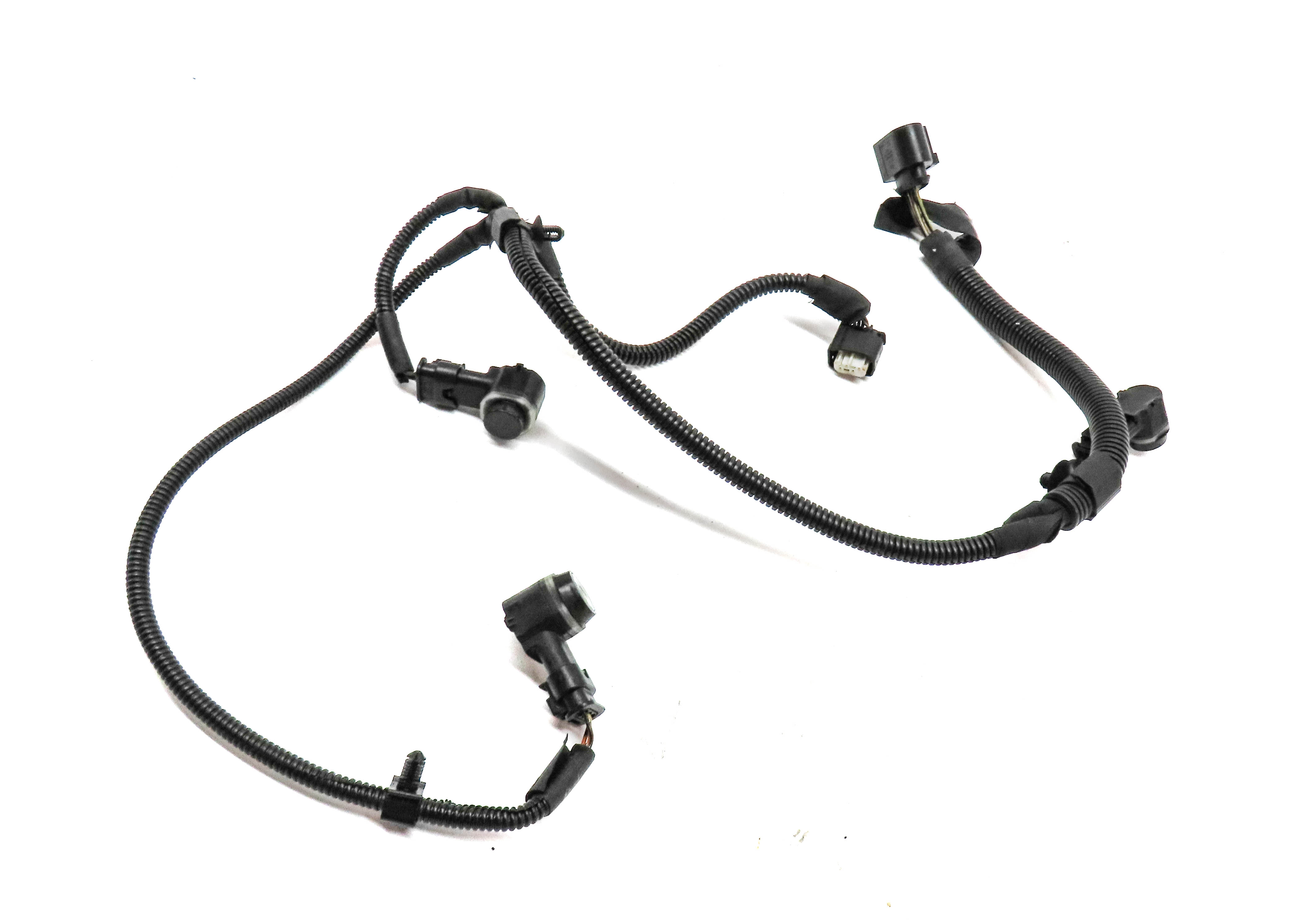 2010 PORSCHE PANAMERA S (970) FRONT LEFT PDC PARK SENSOR SET-3 w/ HARNESS (Grey) — exact item pictured